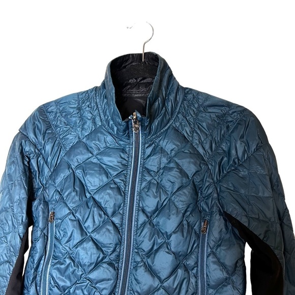 Lululemon Run: Turn Around Jacket- Alberta Lake Size 6- Down Filled Running Coat - Picture 12 of 16
